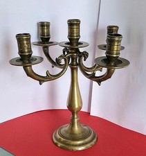 Antique Brass Candelabra 4 Arm