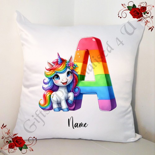 Personalised white cushion - personalised,