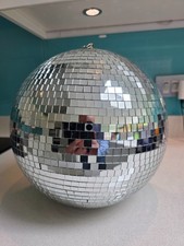 Qtx large mirror ball 30cm diameter MB 30 with spinning motor - immaculate cond