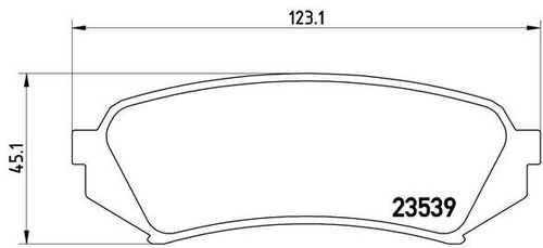 Brembo rear brake pad - brake, set