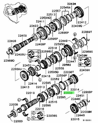 Sleeve input shaft 4th - m/t,