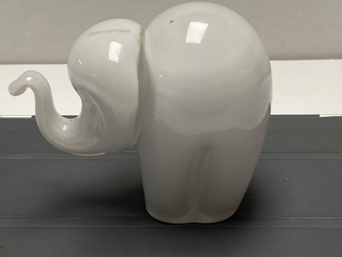 Wedgewood white glass - glass, elephant