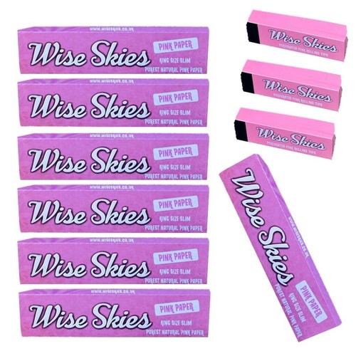 Wise skies pink rolling papers - skies,