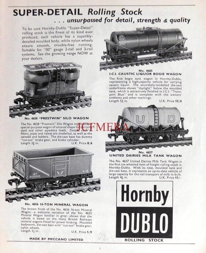 Hornby dublo range freight - hornby, of