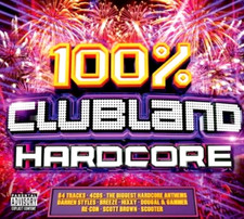 100% CLUBLAND HARDCORE - 4 X CDS HAPPY HARDCORE RAVE - CD CDJ DJ
