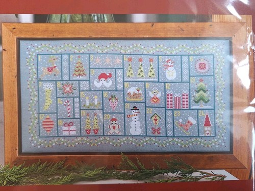 Reindeer advent calendar cross - advent,