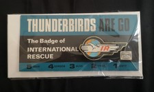 Original, 1966 Thunderbirds International Rescue Badge on Original Backing Card