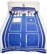 Duvet Cover Set Tardis Police Phone Box Design Bedding New Doctor Who 