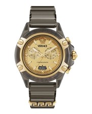 Versace mens black 44mm - mens, strap