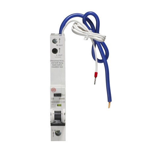 Wylex rcbo 6amp nhxsbs1c06 - rcbo,