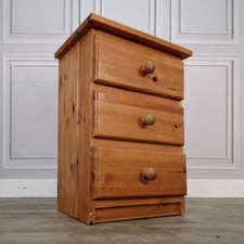 Vintage Pine Bedside Cabinet -