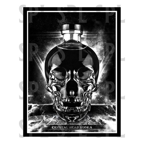 Crystal head vodka metal sign - vodka,