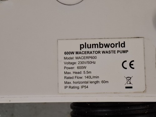 Macerator waste pump - waste,