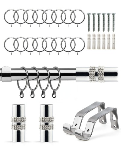 Extendable curtain poles - extendable, with