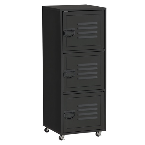 Homcom rolling storage cabinet - storage,