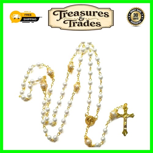 Versatile gold cross rosary - versatile,