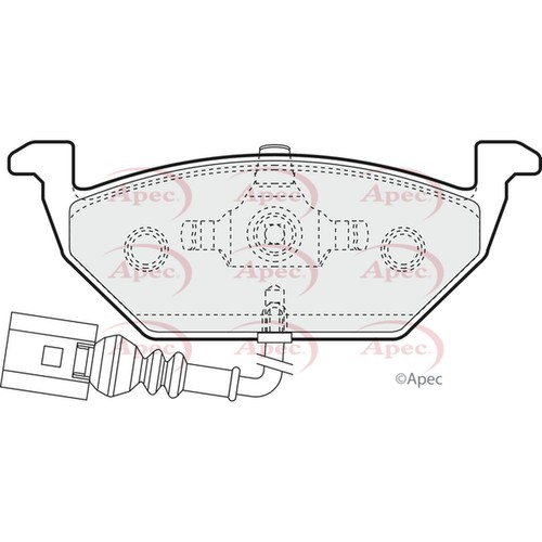 Brake pads set for - pads, vw