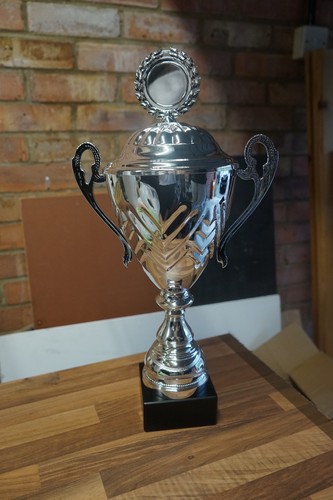 Silver presentation cup with - silver,