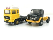 Corgi Juniors Mercedes Benz / Volvo Truck Cab Units Diecast Toys Vintage 1980s