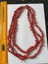 Coral Necklace 3 Strands