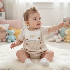 Baby Boy Dungaree Romper Top