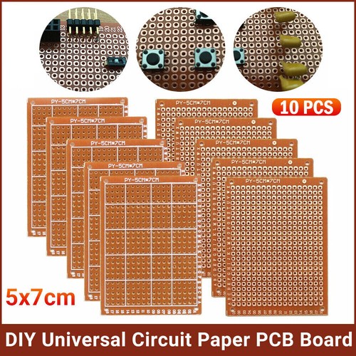10x copper perfboard 5x7cm pcb - copper,