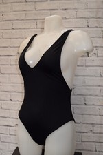 NEW   Missguided Ultimate Plunge Swimsuit BLACK SIZE  UK 14 EU 42            B16