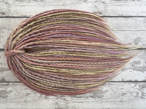 Blonde pastel faux dreadlock - faux,