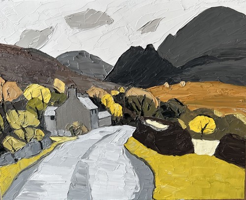 Welsh oil painting - ,