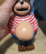 POT BELLY BEAR Vintage Coin Bank 1970s Collectable Piggy Bank 17.5cm - RWL