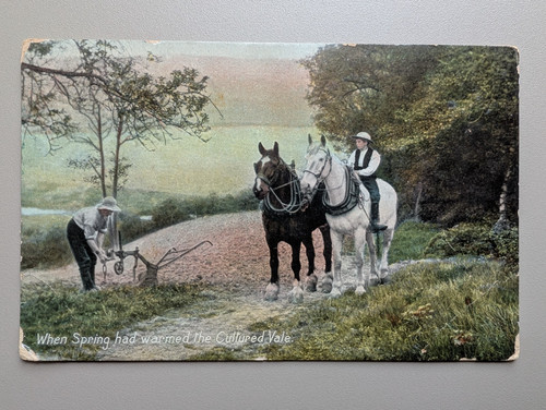 Old postcard rural - postcard,