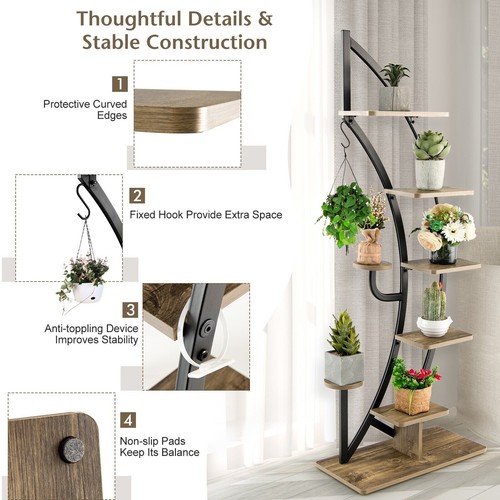 Tier tall wooden - 8-tier,