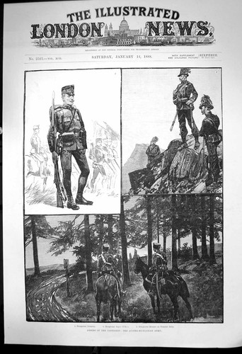 Antique old print austro - antique,