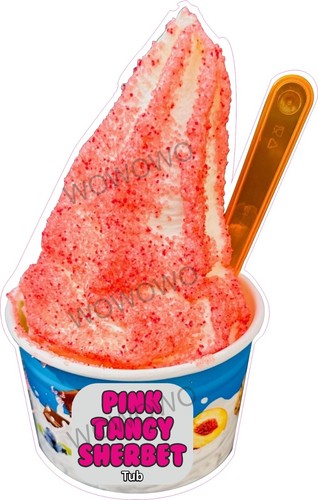 Ice cream van sticker - , pink