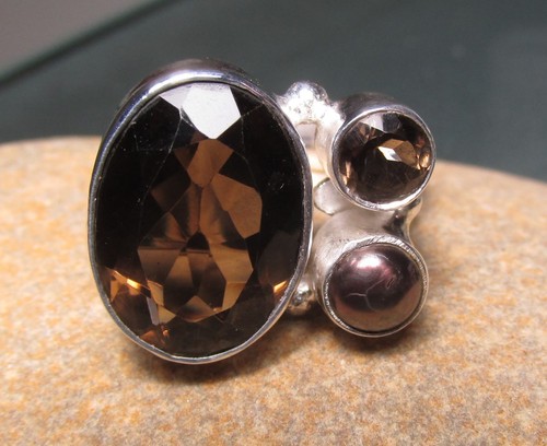 925 sterling silver - , smoky