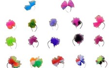 NEON HAIR HAIRBAND ALICE HEAD BAND MADONNA 80'S FANCY DRESS WORLD CUP PARTY UK