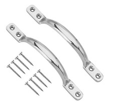 2 x Polished Chrome Victorian