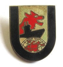 U-Boat cap Badge 12th flotilla Kriegsmarine WW2 hat pin Abzeichen WK.2 German 