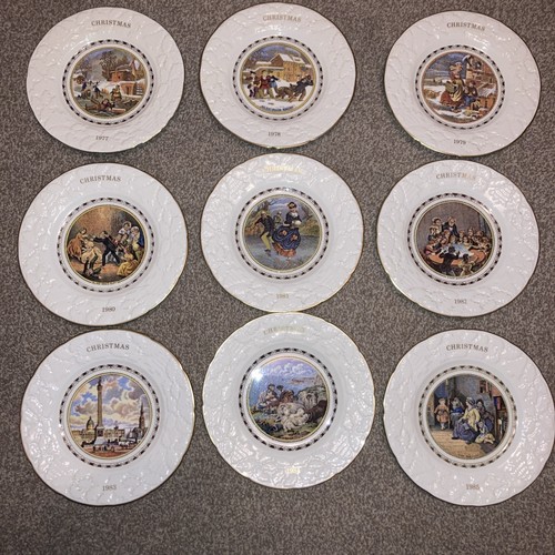 Coalport christmas plates set - christmas,