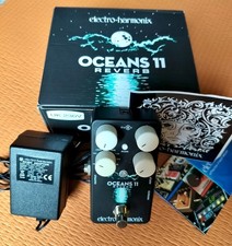 EHX Oceans 11 Reverb Guitar Pedal by Electro-Harmonix with PSU, Box & Stickers!