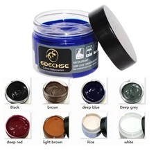 Colour Restorer Dye Balm for Faded Worn Leather Sofa Car Seat Chair Bag 50ml