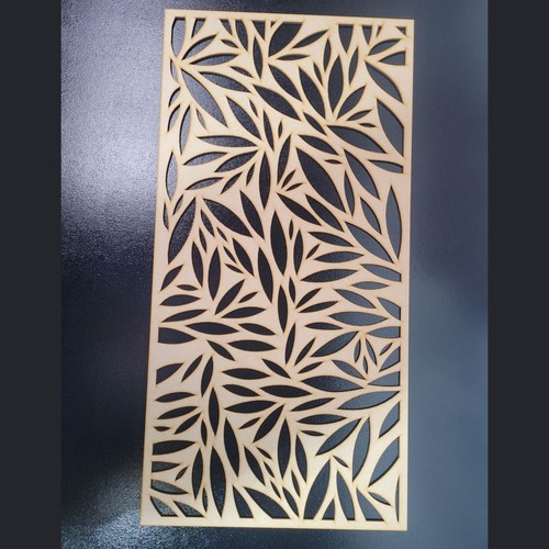 Bamboo leaf decorative screen - bamboo,