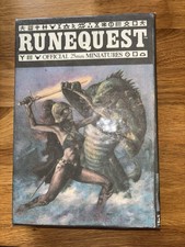 Runequest Figure Miniatures (3) Plus 6 D&D In Handmade RQ Box