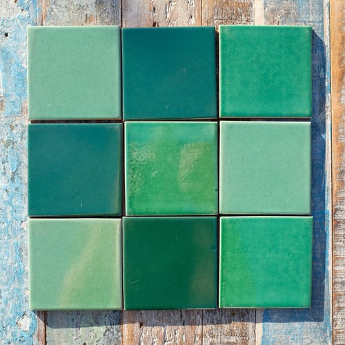 Mexican tiles green large - mexican,