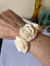 Vintage chunky cream - cream, plastic