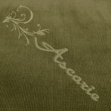 Green Fine Babycord Corduroy Needlecord Cotton Fabric 56" Dress Coats Trs