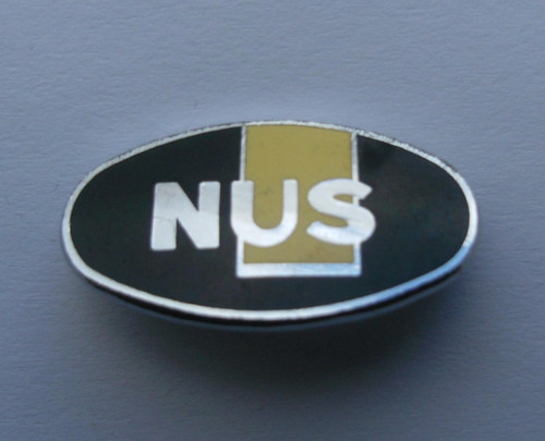 Trade union pin badge nus - union,