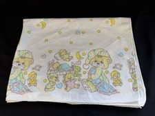 Teddy Beddy Bear Receiving Blanket Soft Sheet Wrap Vintage 80’s