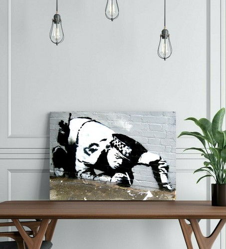 Banksy snorting policeman - banksy,
