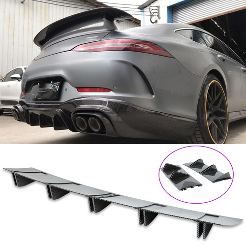 Carbon rear lip diffuser - rear,